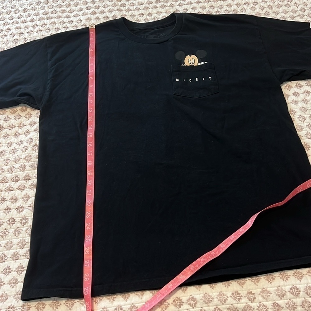 Neff x Mickey Mouse Peek Pocket Disney Collab Black T-Shirt Size XL - Picture 5 of 8